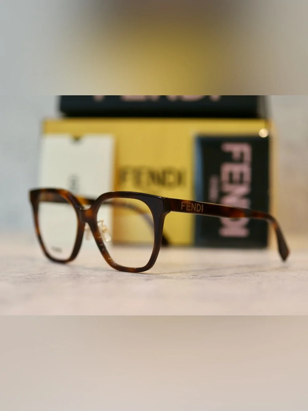 Fendi Tortoiseshell Women’s Glasses (New)